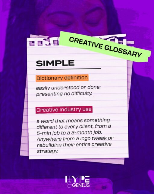 Your 'simple' and their 'simple' are not the same thing! Be careful of getting trapped by unclear terminology...