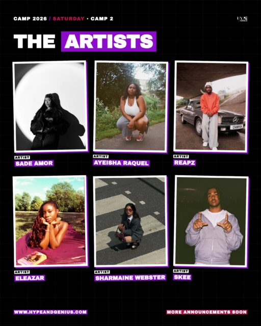 More artists on the roster, see you on Saturday!!! 

@sadeamor 
@yshraquel 
@reapzgram 
@eleazarwho_ 
@sharmainewebster 
@skeeunofficial